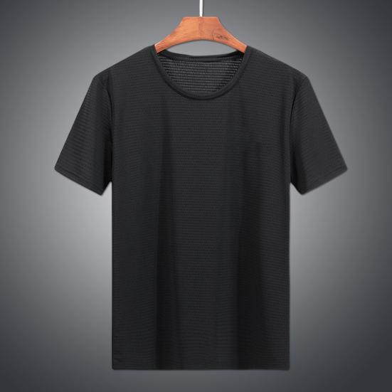 

Men T-Shirt Quick Dry Everyday Wearing Soft Casual O-neck Short Sleeve T-shirt Sport Clothing XL белый