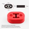 4pcs Red Short Polyurethane Muffler Hanger Red 11.5mm For Car Automotive Vehicle