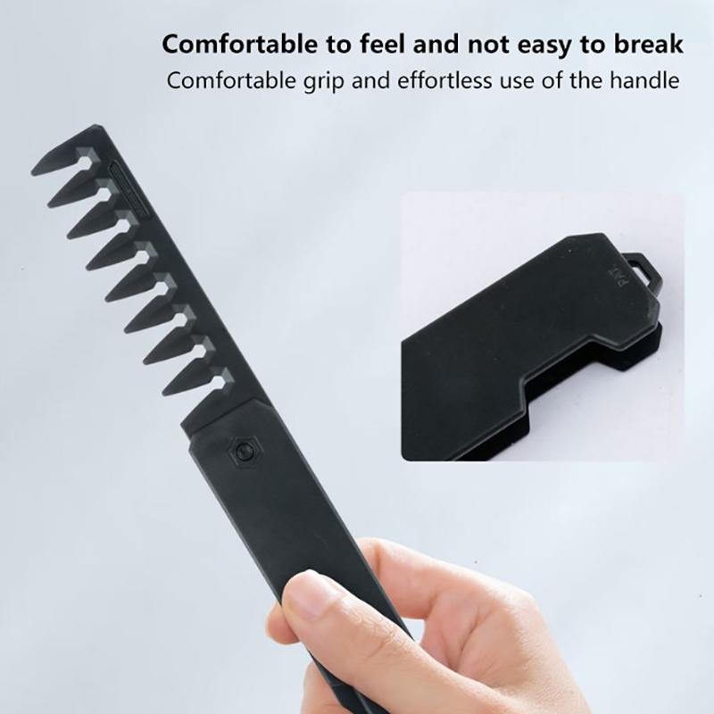 Professional 3 In 1 Pocket Folding Combs Wide Tooth Oil Head Comb Beard Combing Barber Hair Clipper Comb Salon Hair Styling Tool