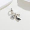 New Genuine Copper Charm Pet Dog Three-Piece Set Beads Jewelry Crafting For Classic Bracelet Women Trendy Jewelry Do-It-Yourself Gifts