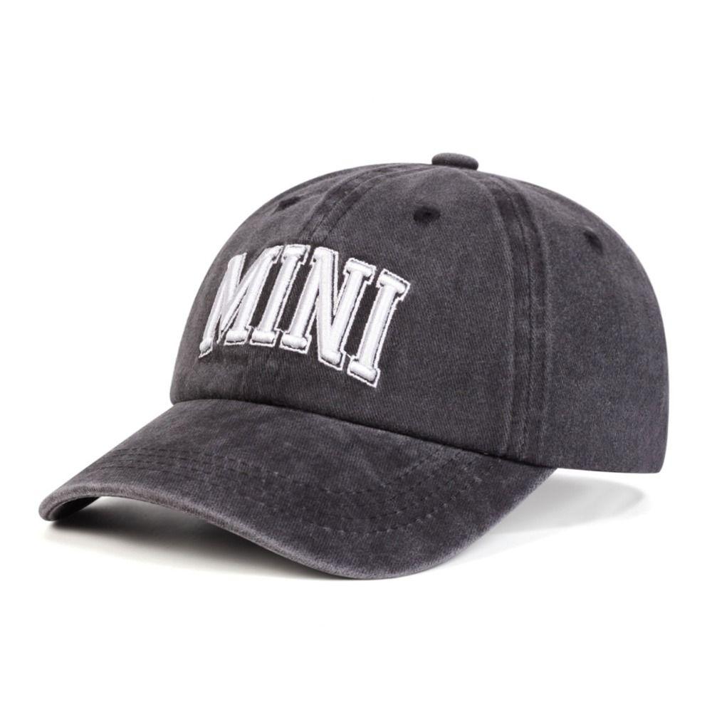 Fashion Washed Cotton MAMA MINI Embroidery Caps Vintage Breathable Parent-Unisex Baseball Hats Adjustable Sport Visors Cap