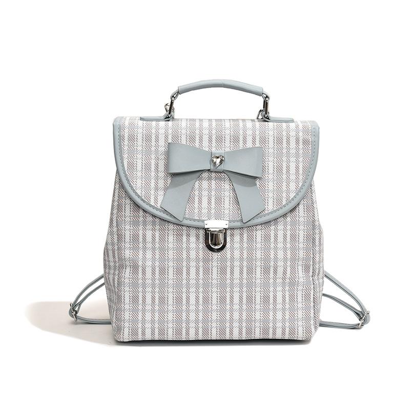 

Женский рюкзак Новая ручная дорожная сумка Большой вместимости Рюкзак для студентов-коммутеров синий