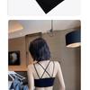 Women Summer Thin Wireless Push Up Gathering Sports Back Beauty Camisole Bra