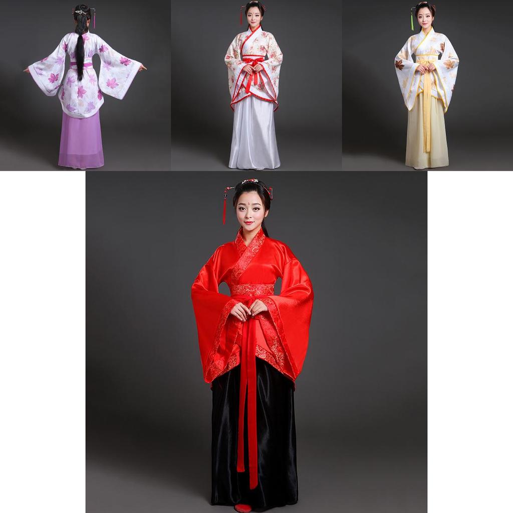 Breathtaking Tang Dynasty Dress For Women With Perfect Stitches In Vibrant Colors