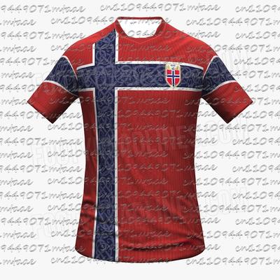 2026 Norway National Team Soccer Jersey Men Women Classic Norwegian Flag Cross Football Shirt Euro Style Casual Streetwear