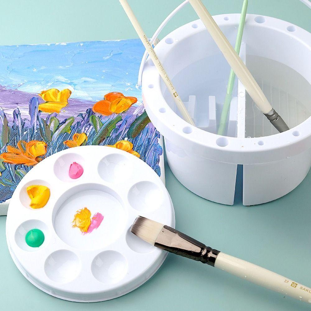 Portable Paint Brush Washer Handheld Brush Cleaning Tool Brush Washer Bucket  Makeup Brushes
