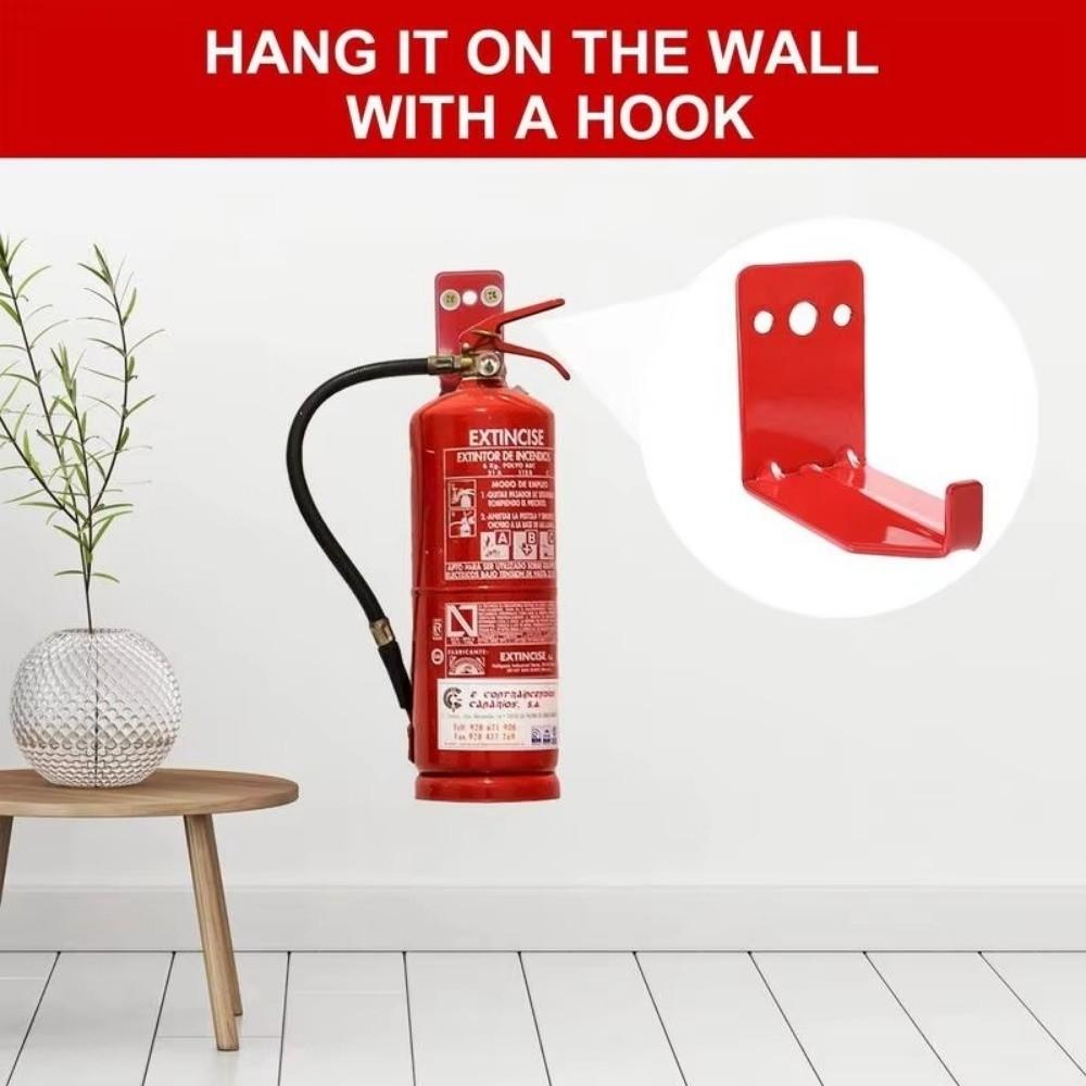 4 Set Heavy Duty Bracket Space-Saving Metal Construction Hanger with Screws Fork Slot 2.5CM Tool Storage Hook Cabinet