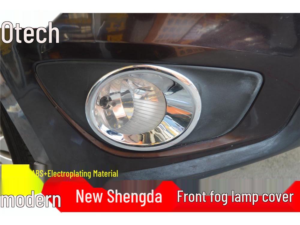 10-12 Hyundai Santa Fe Headlight Frame & Taillight Cover with Fog Lights