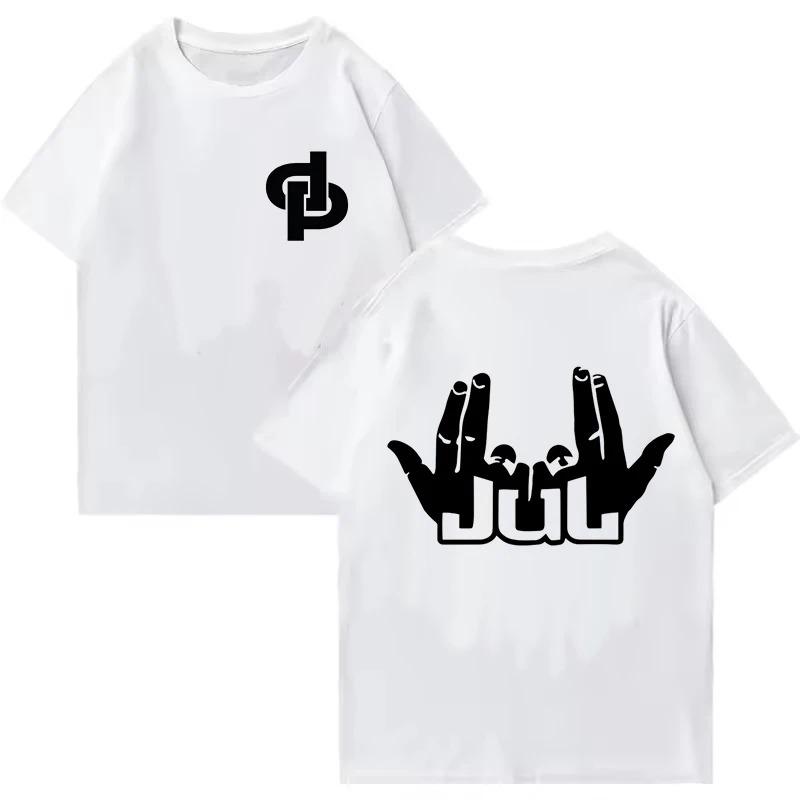 New Jul DP Summer Maillot Fashion Printed Unisexs Shirts High Street Y2K Shirts Unisex Trend Cotton Fashion Oversized Tshirt