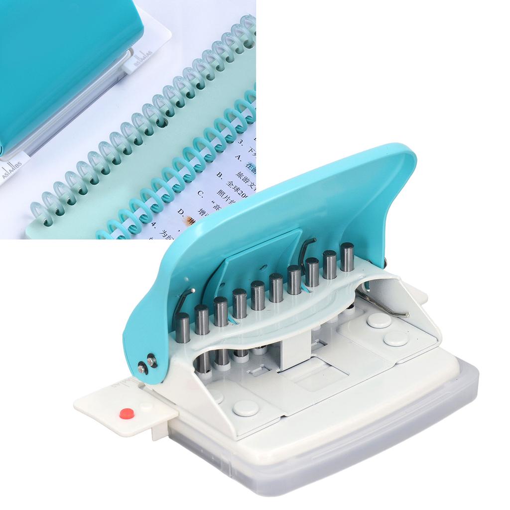 Paper Spiral  Machine DIY All Metal Lacquered Body Portable Loose Leaf Paper Hole Puncher for A4    for School