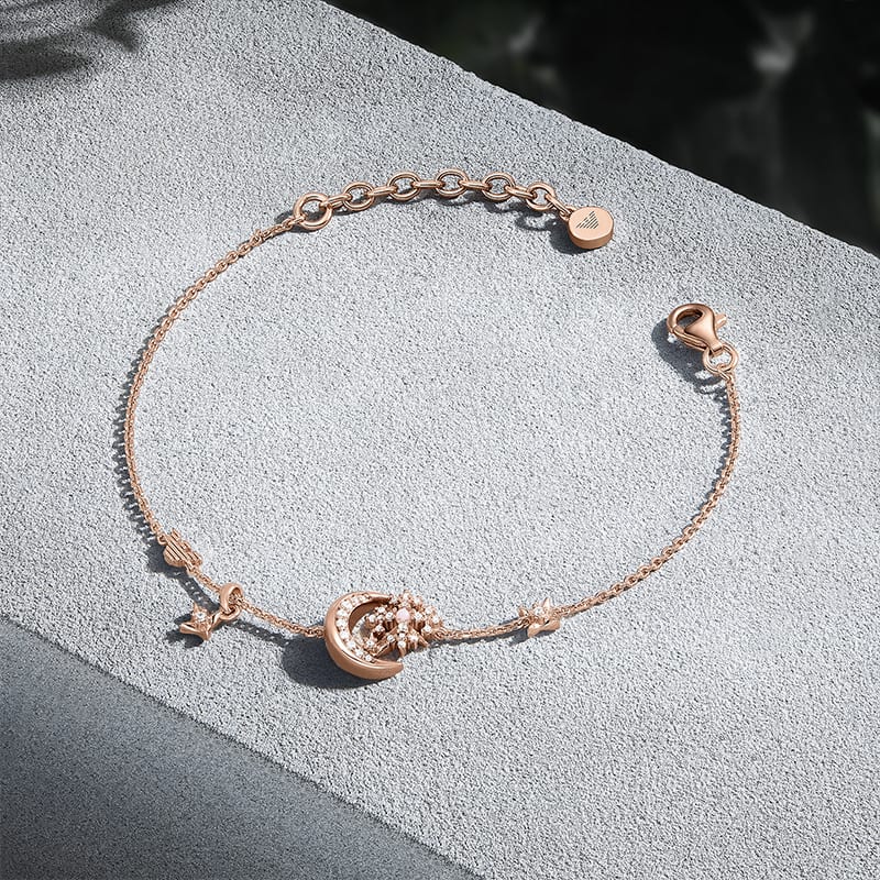 Emporio Armani 925 Sterling Silver Bracelets Women's Gold EG3634221