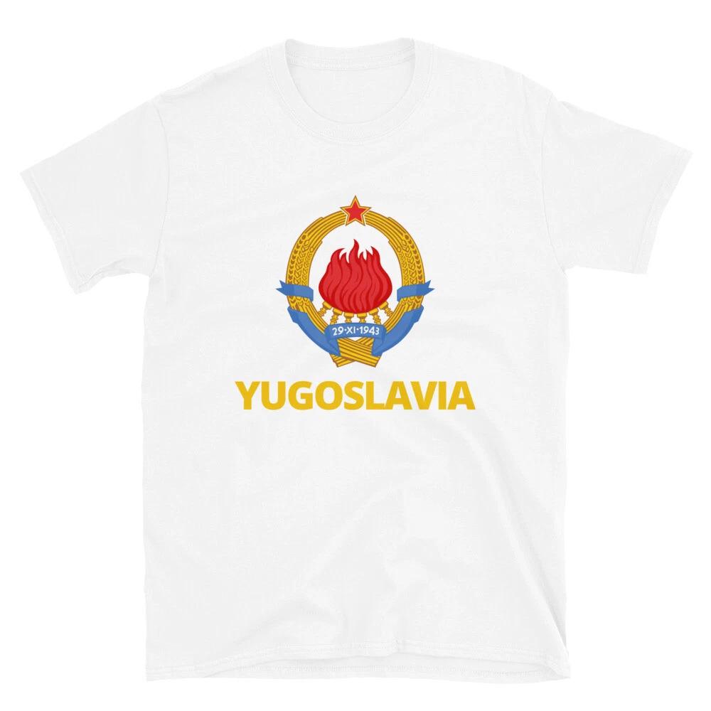 Yugoslavia Coat Of Arms Jugoslavija Grb Yellow Classic Fit T-Shirt 2XL