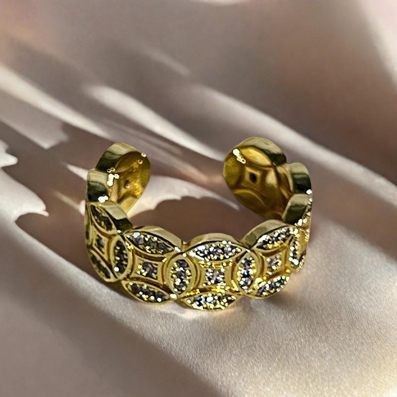 Blind Box Paar, Pfirsichblüten Tropföl Schmetterlingsring, Mittelalterliches Französisches Retro Nischendesign, Leichter Luxusring für Frauen