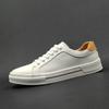 Men'S Leather White Shoes Men'S Summer Hollow White Board Shoes Men'S Trendy Shoes Versatile Boys' Shoes Casual Shoes