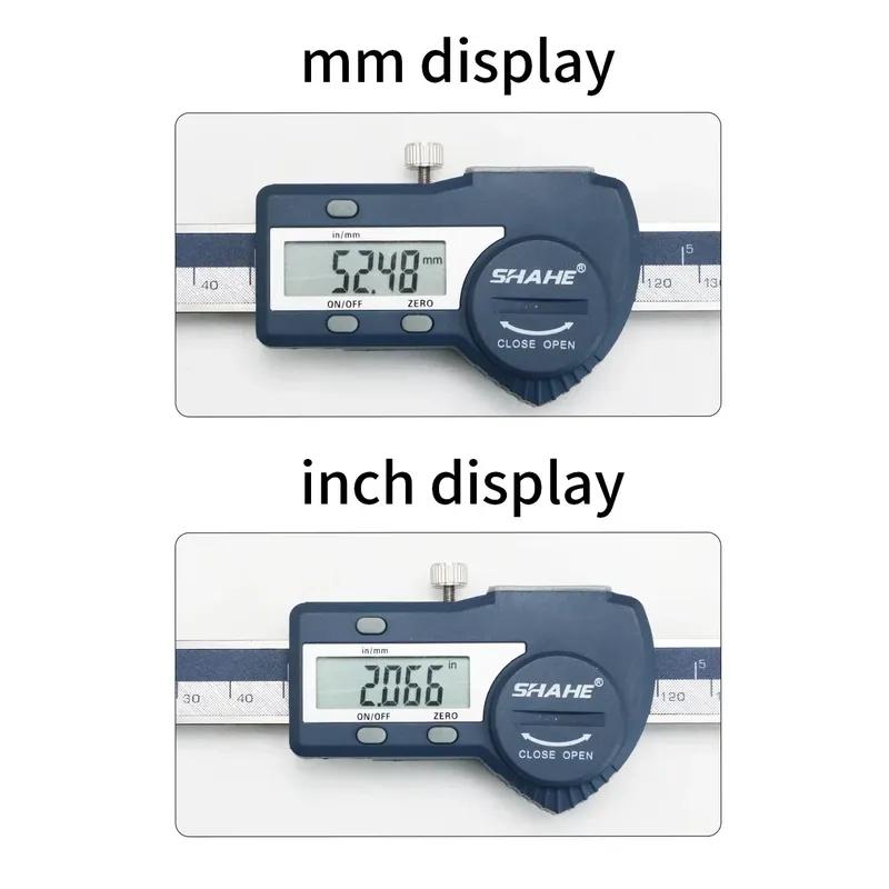 SHAHE 100 mm Stainless Steel Horizontal Linear Scale Type Digital Caliper LCD Display