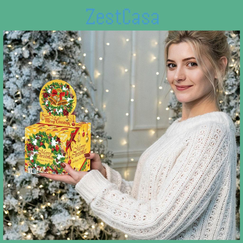 Christmas Gift Party Box With Bell Theme And Cash Enclosure Celebrations For