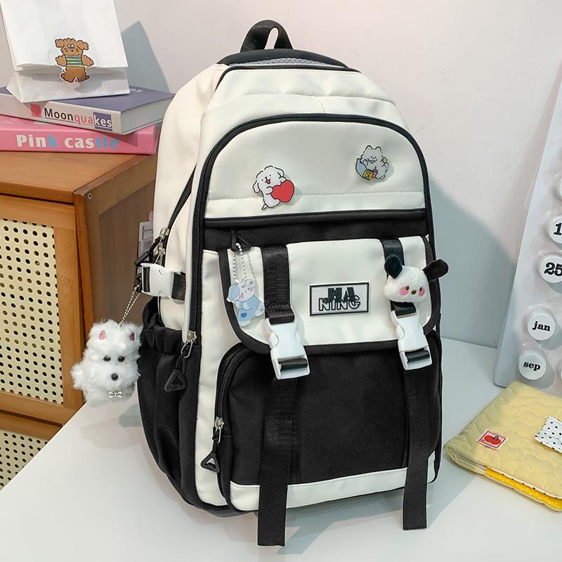 Children's Schoolbags Elementary School Students  Girls Junior High School Students  Large Capacity  High Appearance  Two Piece Backpack