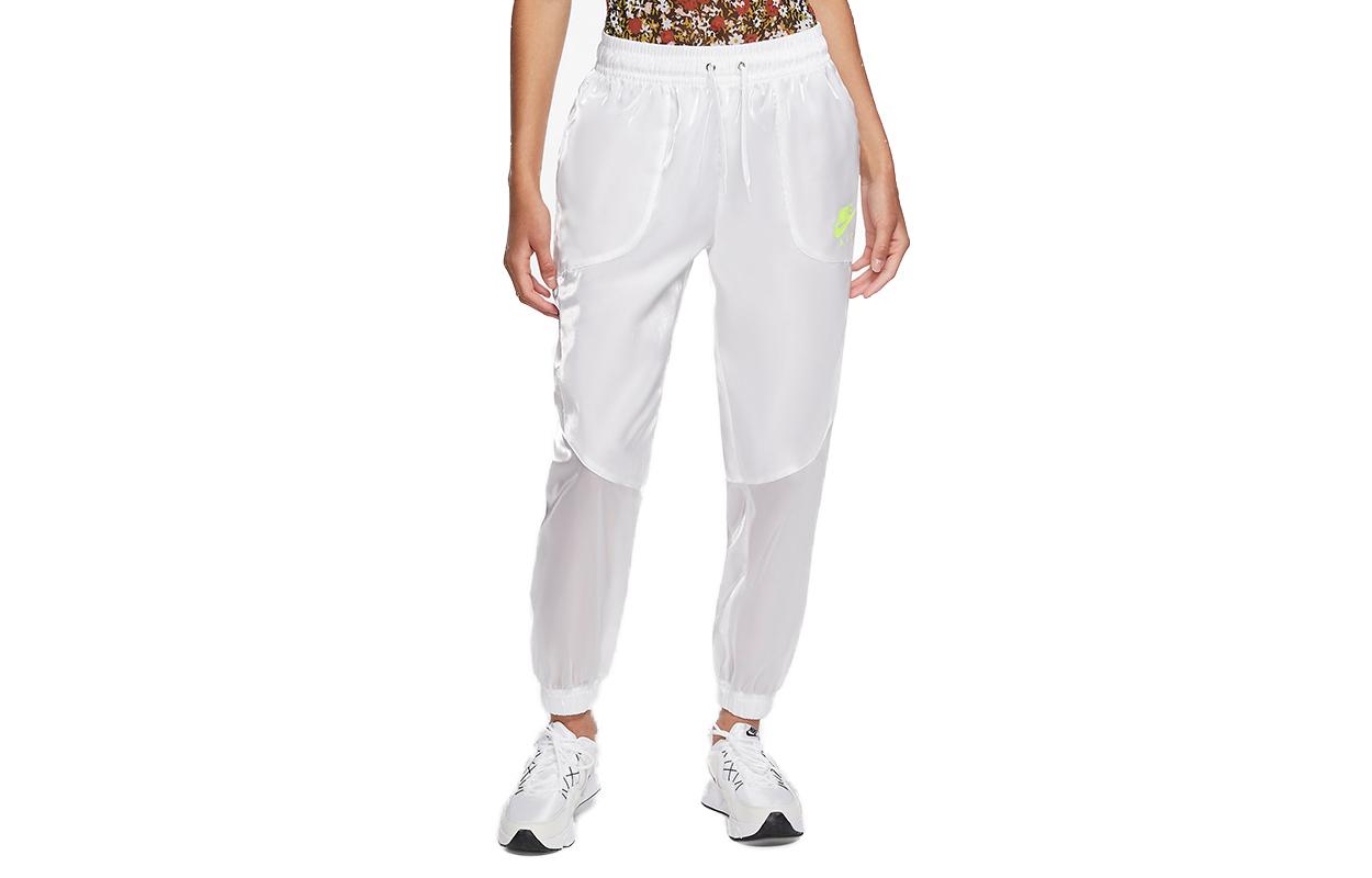 

Nike Knitted Sweatpants Women s White Moderate Straight Fit Pants CU6567-100 L