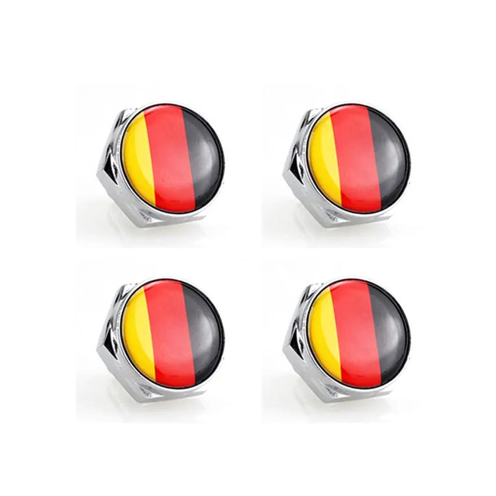 

4pcs/set For Toyota GR Car Flag Metal Screws License Plate Bolts Auto Accessories For Toyota GR Gazoo Racing British Flag жовтий
