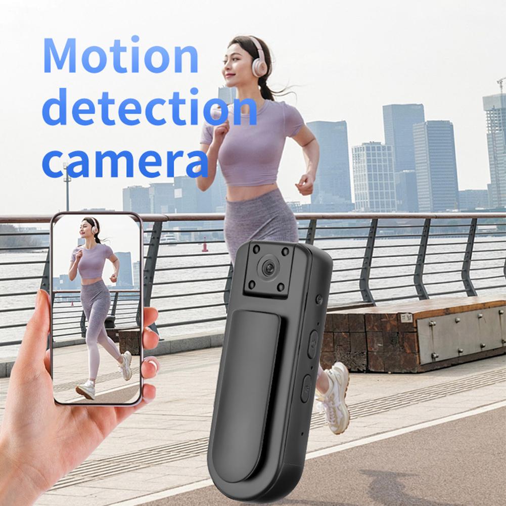 מצלמת גוף מיני HD 1080P עם עדשה מסתובבת 180° מקליט וידאו ספורט אופניים חיצוני עם WiFi מצלמת וידאו אישית קטנה ניידת