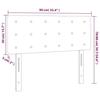 VidaXL LED Headboard Bedroom Furniture Single Bed Accessory Headboard Interior Light Grey 3122028