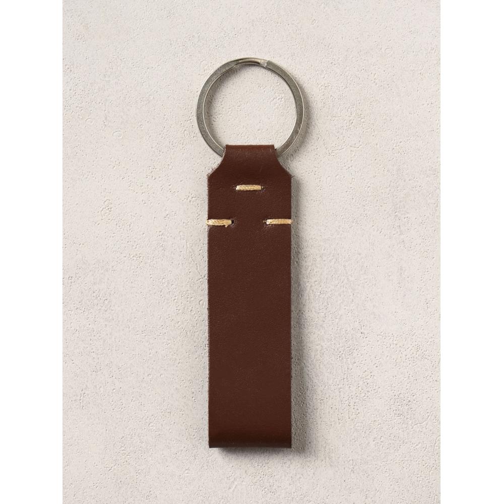 Daiso Genuine Leather Stitched Key Ring