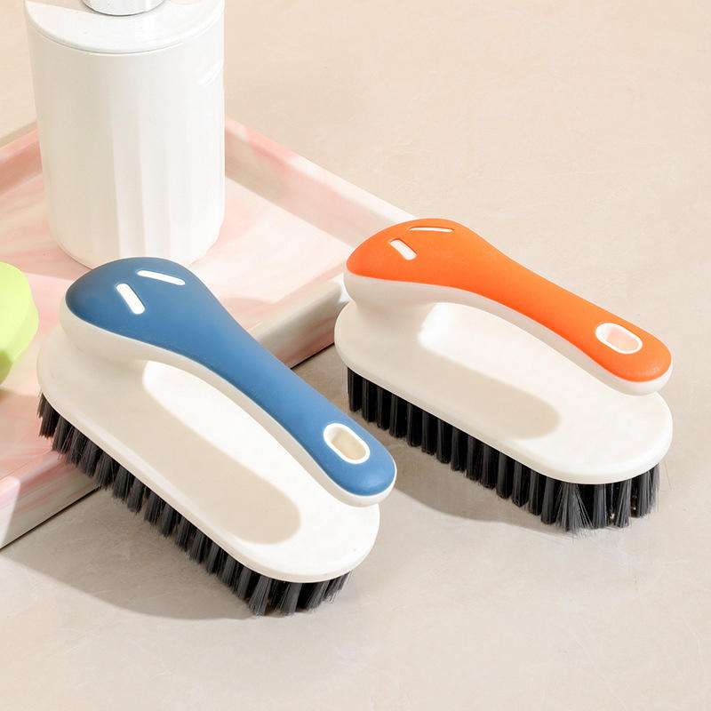 Multi-purpose Bathroom Shoe Brush + Clothes Cleaning Brush Set Household Simple Contrast Color Laundry Scrubbing Brush