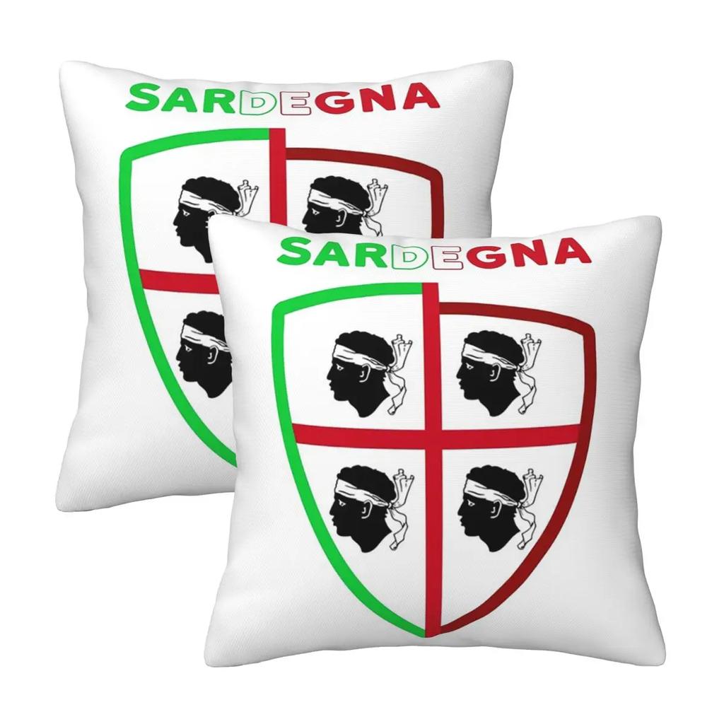 Corsica Flag French Corsican Pride 2 Pcs Square Pillowcase Pillow Cover Cushion Zip Decorative Comfort Throw Pillow For Home Car