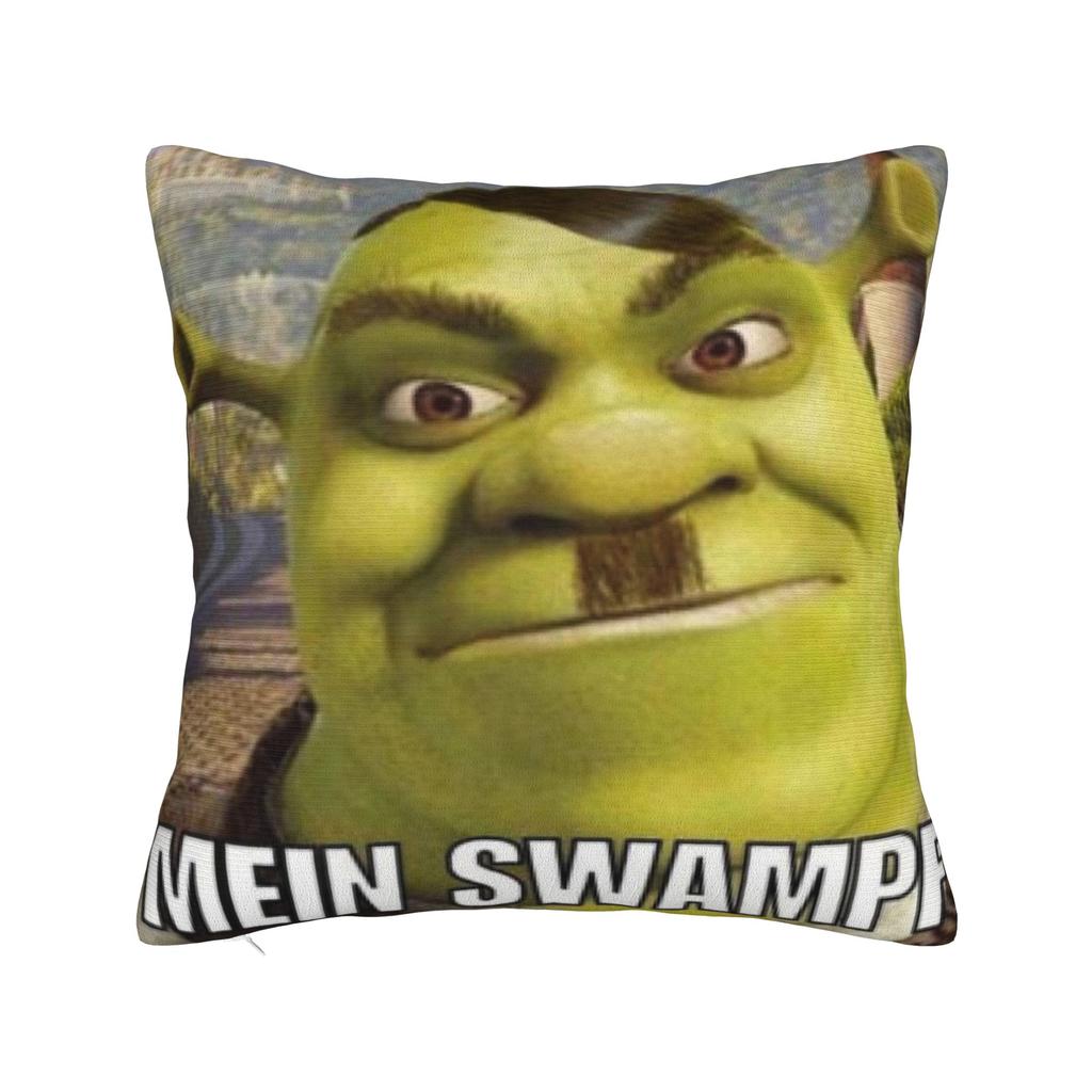 Funny Shreks Meme Pillowcases Merchandise Soft Cushion Cover Decor  Pillow Case Cover Seat Multi-Size