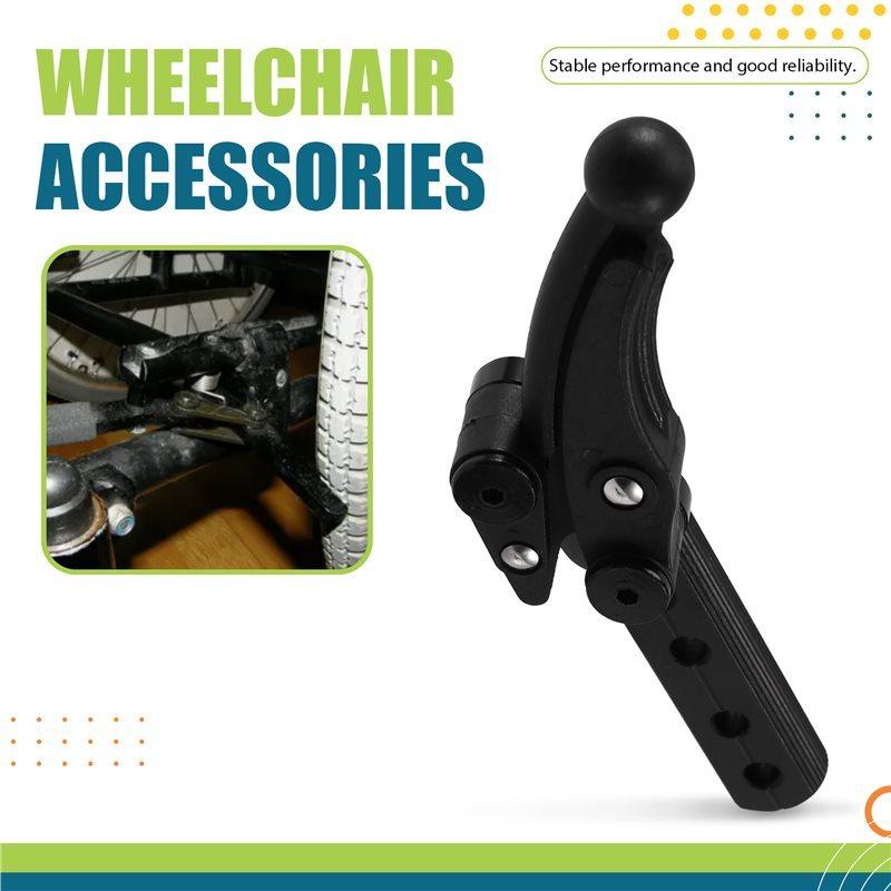 A98M Pair Wheelchair Spare Parts Hand Brake Aluminum Alloy For Sports Manual Wheelchair Wheel Replacement