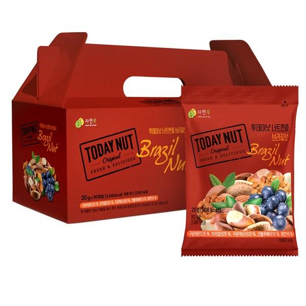 

Today Nuts Nut Handful Brazil Nut Nut Gift Set 30 Pieces, 600g, 1 Piece, Korean nuts