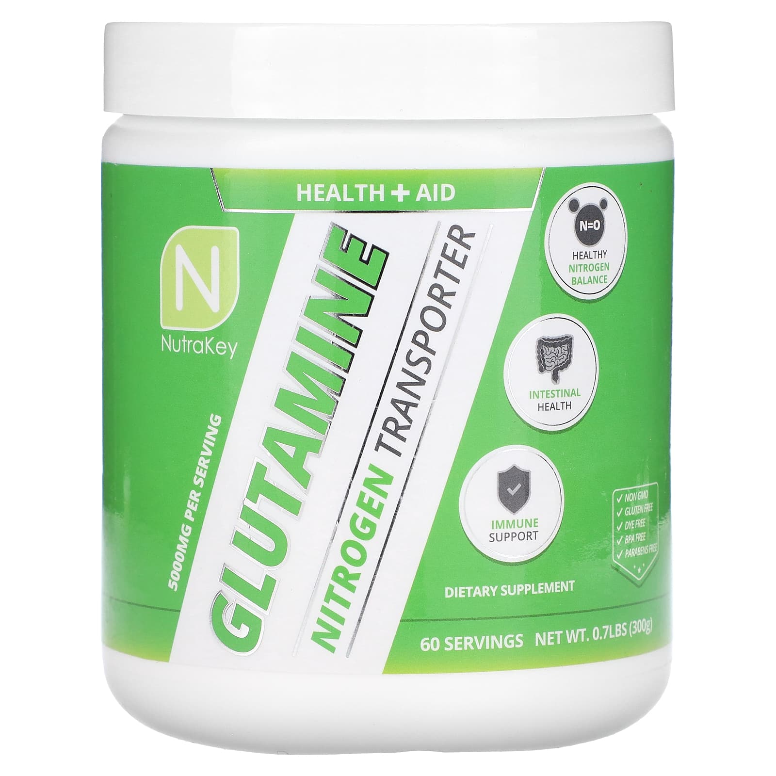 

Nutrakey, Glutamine, 0.7 lb (300 g)