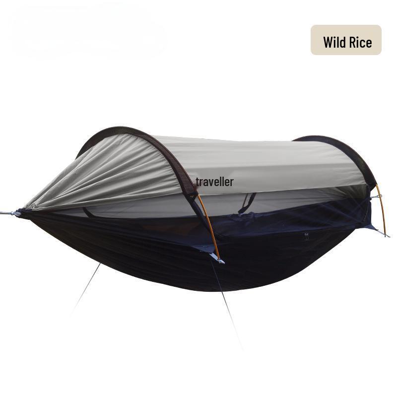 Traveler Anti-Tip Outdoor Hammock with Detachable Mosquito Net