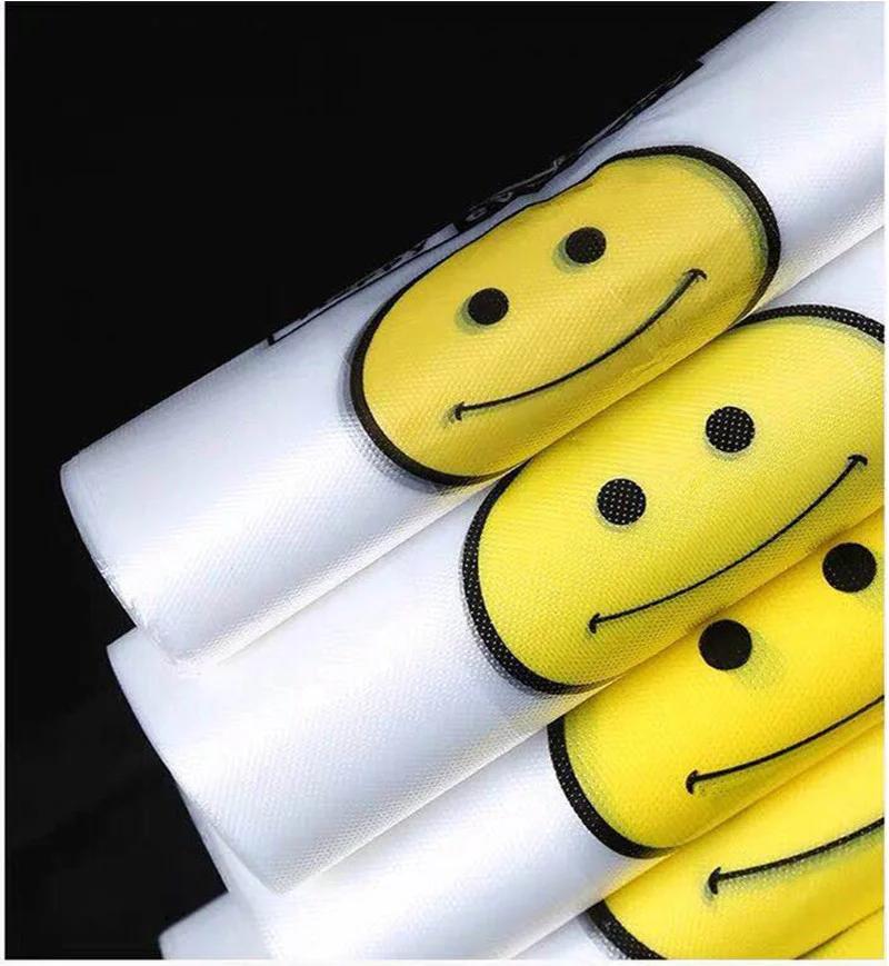 50 Pcs Plastic Bag  Tote Bag Convenience Storeb Cartoon Gift with Bag Gift Bag Bundle Retail Bags Shopping Bags with Handles