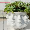 Multi Sided Face Abstract Flower Pot Handicrafts Succulent Pot  Office Ornament