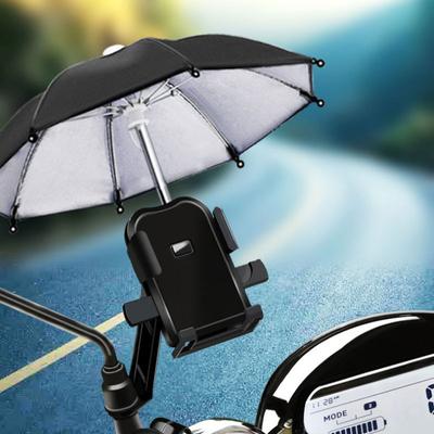 Supporto per Navigazione Cellulare Moto Piccolo Ombrello Antipioggia Parasole Bicicletta