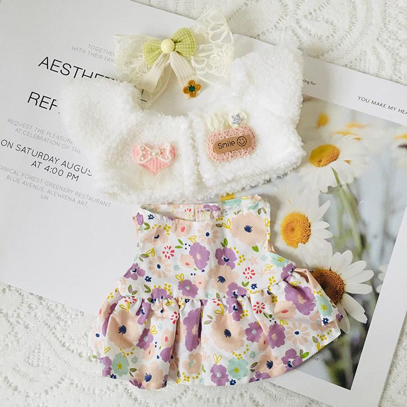 Medium 30cm Handmade Doll Clothes for Jointed Bear - S Size Belle Lulu Outfit Gift for Girls