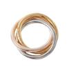 Bracciale Luce Lusso Moda Versatile Bracciale a Tre Strati Colore Misto Avvolgimento Bracciale Elastico