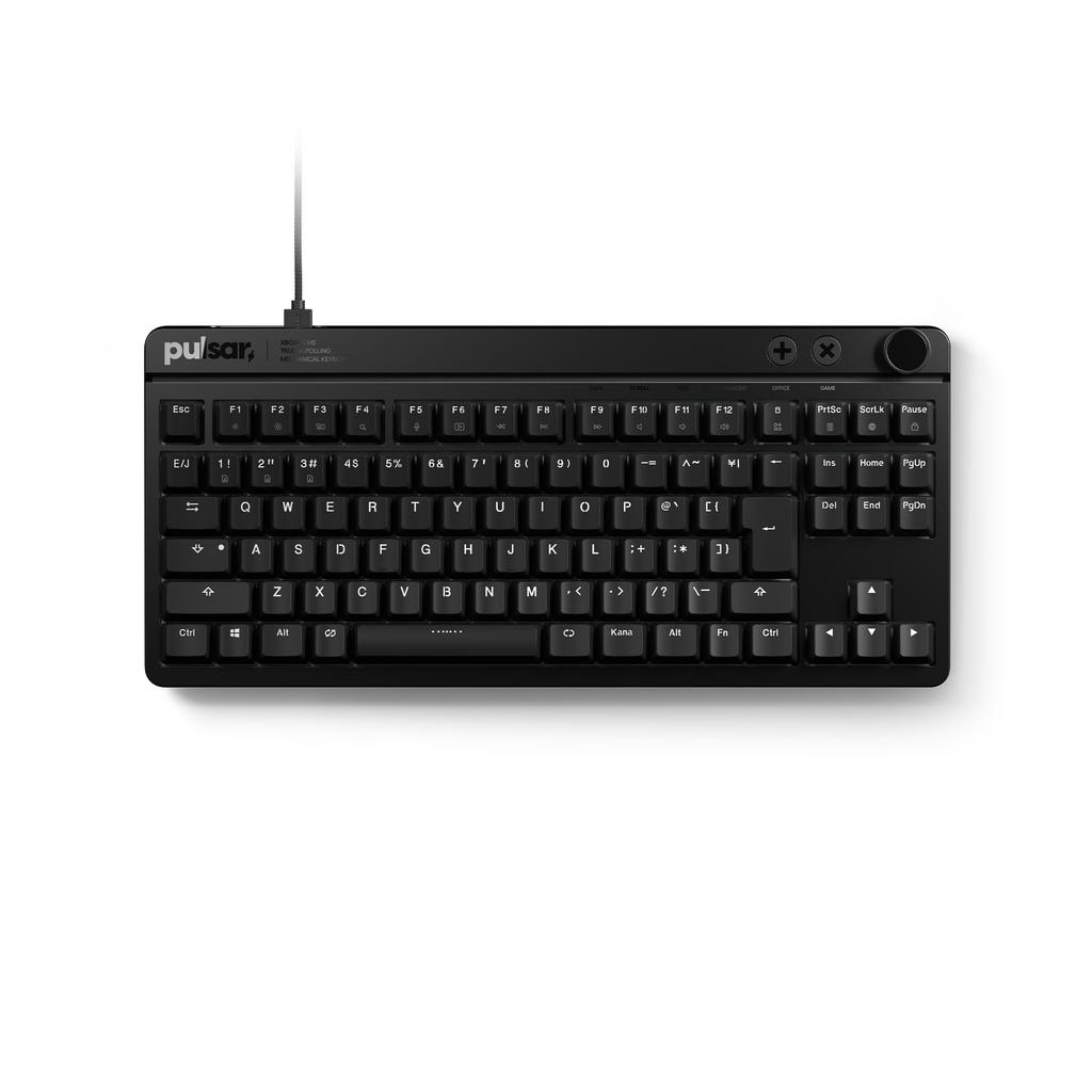 Pulsar Gaming Gears XBOARD MS Gaming Keyboard JIS Japanese Layout 92 Keys CHERRY MX2A Switch 8K Polling Rate []