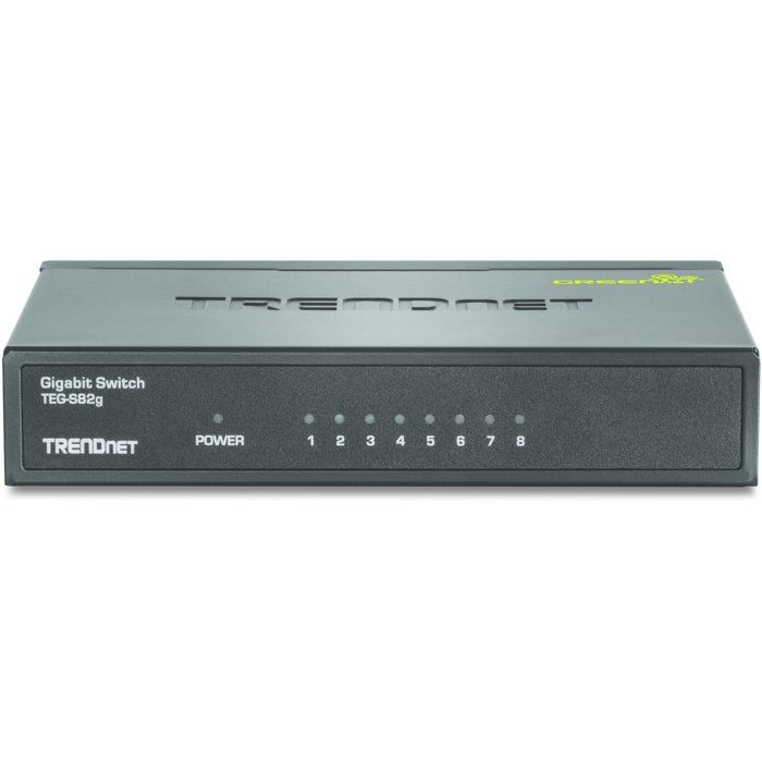 Switch Gigabit - TRENDnet - TEG-S82g - 8 ports - Technologie GREENnet - Économie d'énergie 70%