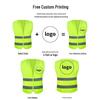 JD Reflective Safety Vest Fluorescent Traffic Construction Gear with Custom Text Option