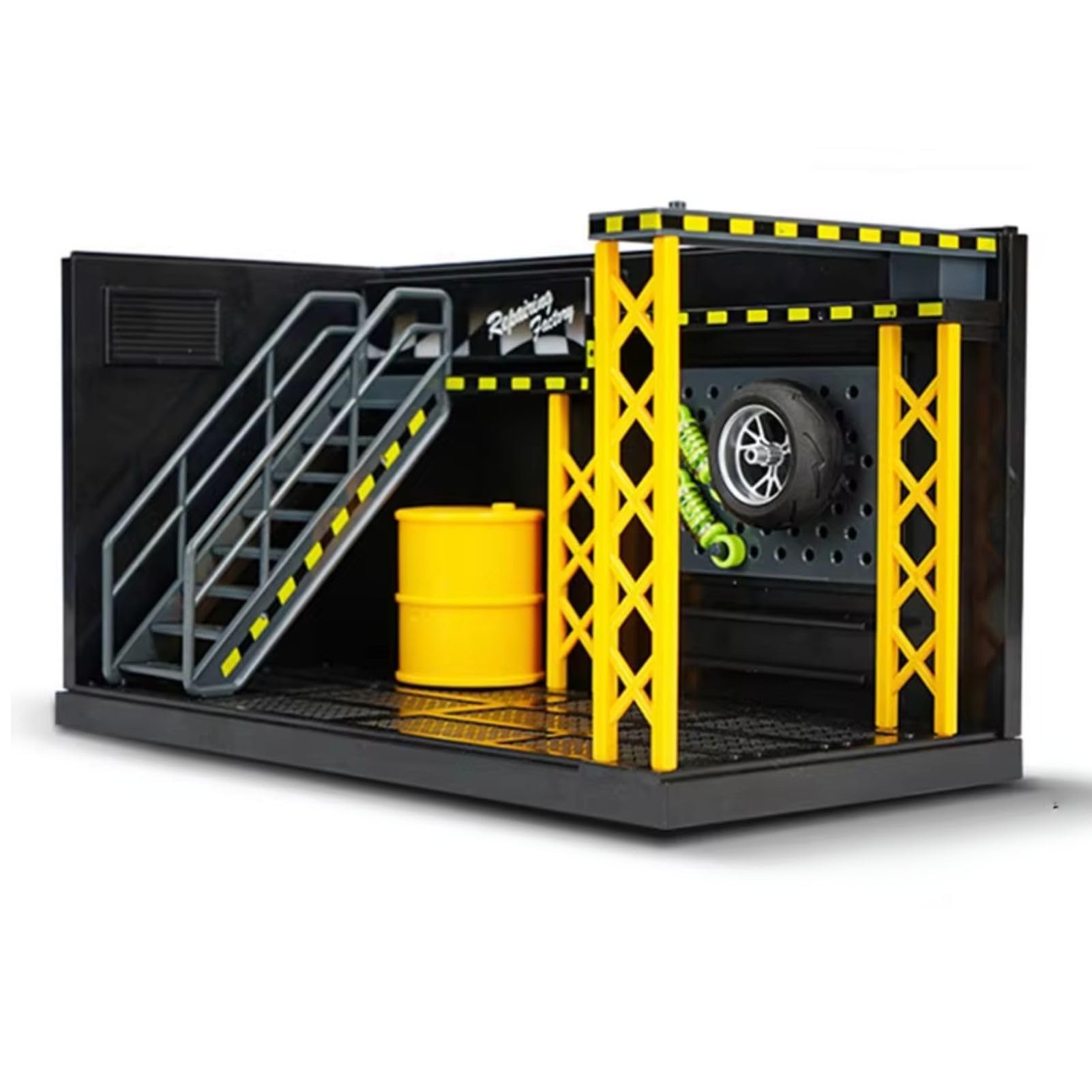 

MORYTRADE Model Garage, 24cm Wide, 1/12 Scale, Motorcycle/Miniature Car Display, Tabletop Display