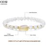 Moonstone and Citrine Purifying Amulet Power Stone Bracelet for Women [Koai]