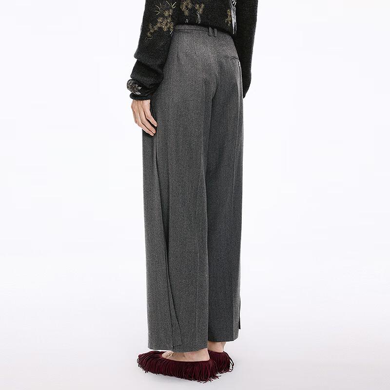 JNBY Autumn Wool Blend Wide-Leg Casual Trousers