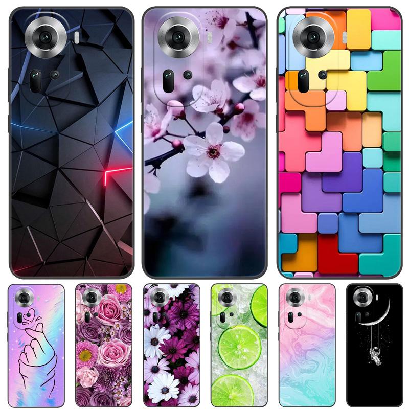 Für OPPO Reno11 5G Hülle für OPPO Reno11 F Funda Global Weiche Silikon Handyhülle für OPPO Reno 11 Pro 11F 5G Cover Coque 2024 Tasche