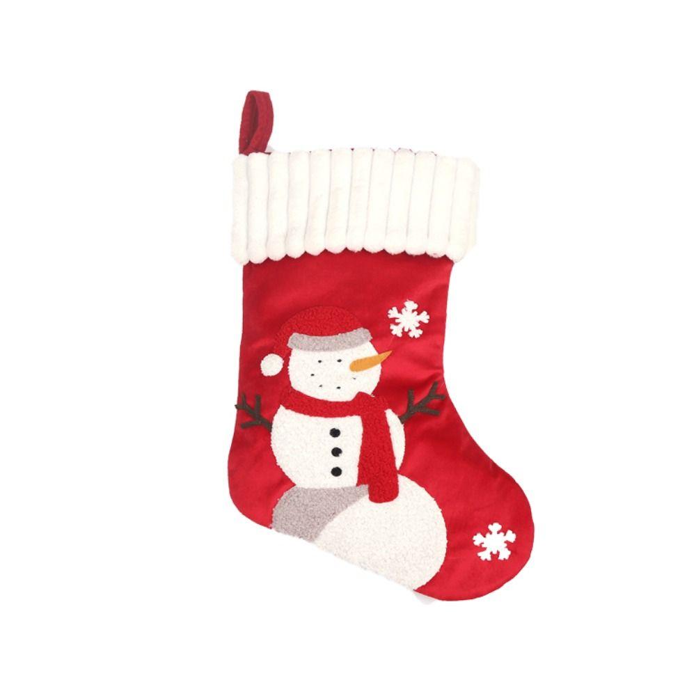Hanging Santa Socks Personalized Candy Holder Embroidery Christmas Stocking  Fireplace