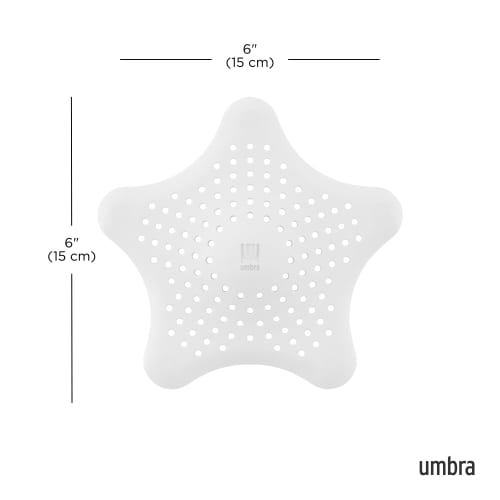 Umbra Drain Cover, Drain Stopper, Drain Garbage Disposal, Bathroom Sink, White