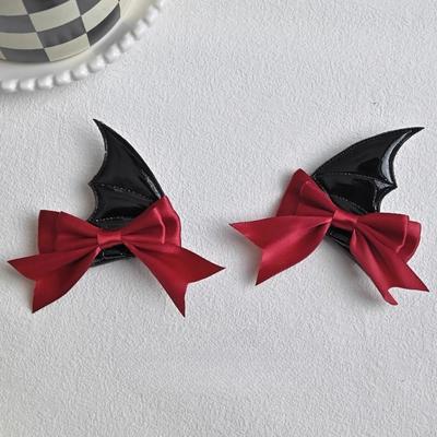 Little Devil Bat Wings Hair Clip Halloween Butterfly Headpiece Lolita Gothic Hairpiece
