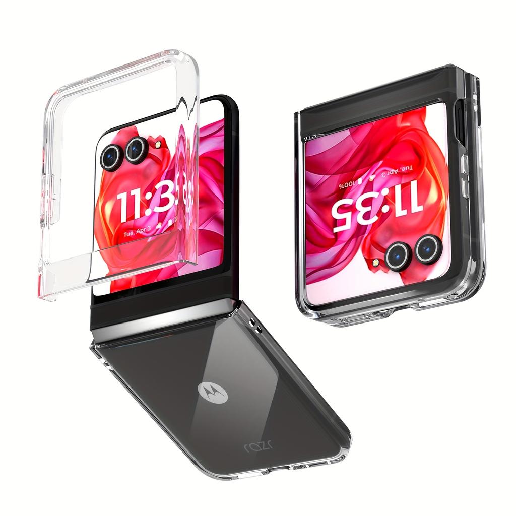 Clear Phone Case For Motorola Razr 40 50 Ultra Case Hard PC Transparent Back Cover Moto Razr 40 Ultra Razr50  Cases Funda