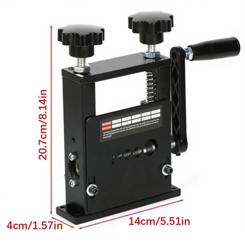 Hand Crank and Electric Cable Stripper Precisions Cutting and Safety Guard for Wire Stripping on Different Gauges